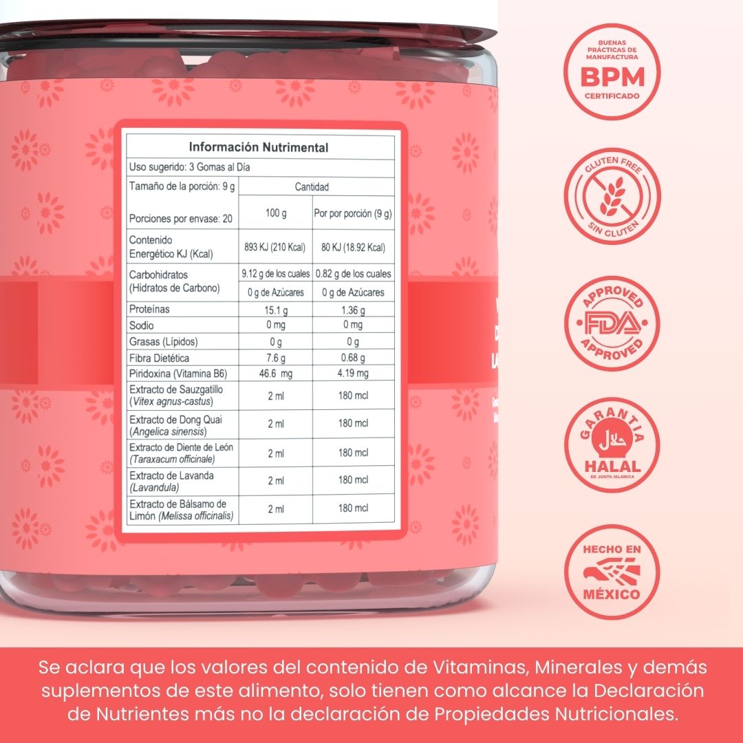 Gomitas Naturales para Aliviar Cólicos y Malestares del Ciclo
